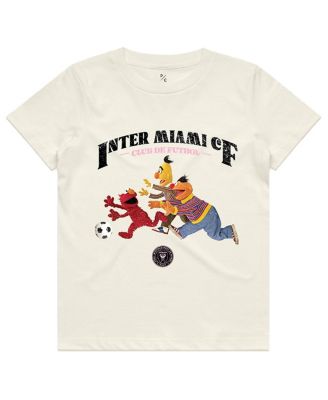 Big Boys and Girls Cream Inter Miami CF Photorealistic T-Shirt