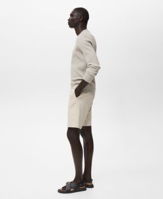 Men's Straight Cotton 10" Bermuda Shorts