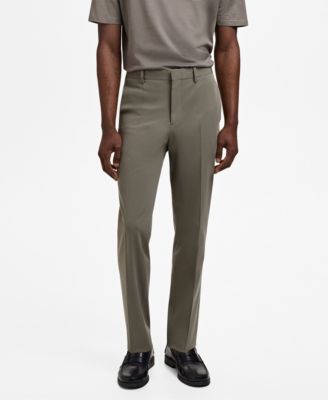 MANGO - Men's Stretch Fabric Super Slim-Fit Suit Trousers