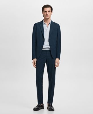 Men's Stretch Fabric Super Slim-Fit Suit Pants