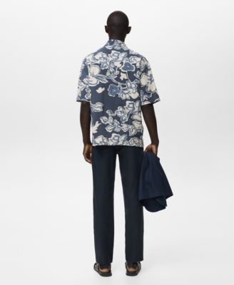 Men's Slim-Fit Linen Pants