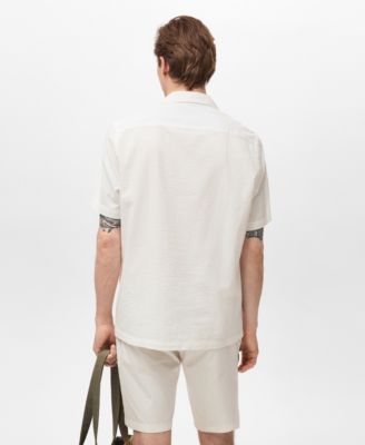 Men's Regular Fit Seersucker Shirt