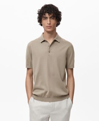 Men's Cotton Fine-Knit Polo Shirt