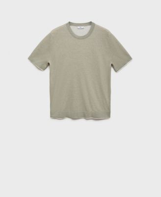 Men's Contrasting Cotton-Blend T-Shirt