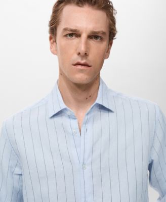 Men's Linen Pinstripe Shirt