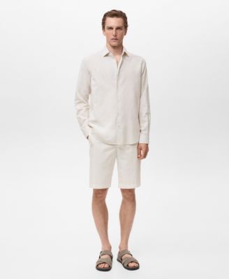 Men's Cotton Linen-Blend Shirt