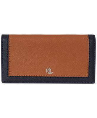 Lauren Ralph Lauren - Crosshatch Leather Slim Wallet