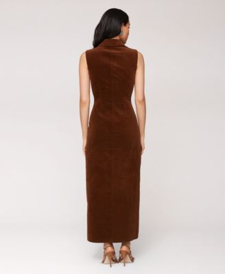 Women's Corduroy Sleeveless Maxi Dress