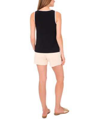 Women's Sleeveless Keyhole Top