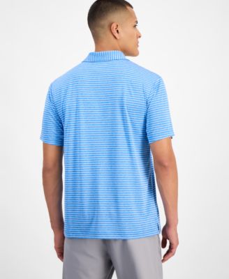 Men's Heathered Stripe Golf Polo Shirt