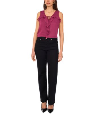 Women's Sleeveless Ruffled Top