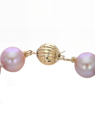 Cultured Freshwater Pearl 18" Collar Necklace in 14k Gold