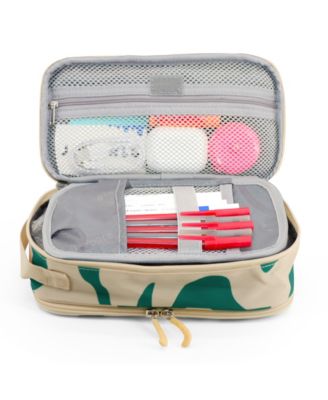Doodle Pencil Case with Organizational Pockets and Handle Strap
