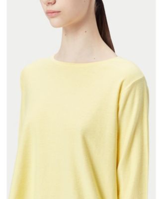 Women's Boatneck Cotton Silk Cashmere Blend Sweater