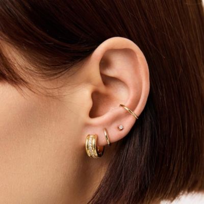 Huggie Earrings - Asher Triple