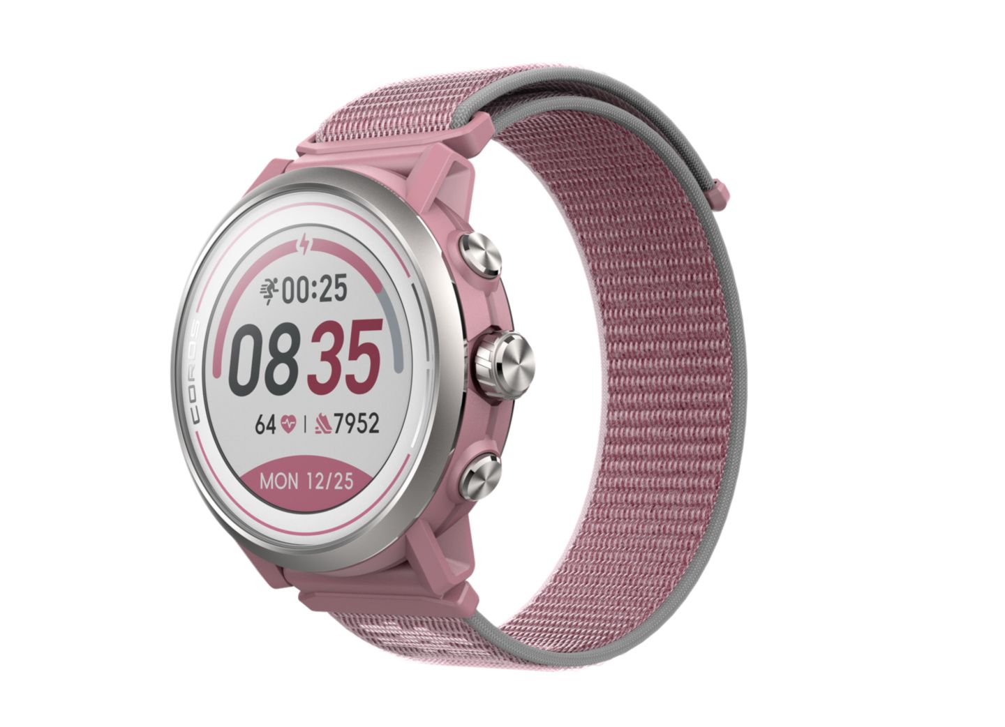 Часы COROS Apex 2 GPS Outdoor Watch w/ Nylon Band, цвет: Розовый — фото 2