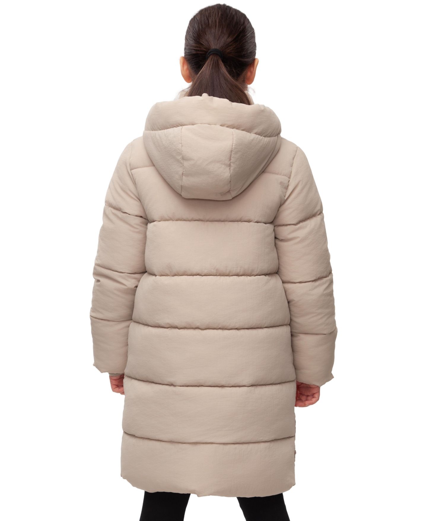 Куртка Rokka&Rolla Knee Length Puffer Coat для девочек, цвет: Бежевый — фото 5