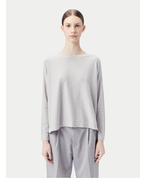 Женский свитер Gobi Cashmere Boatneck Cotton Silk Cashmere Blend, цвет: Светлый бежевый