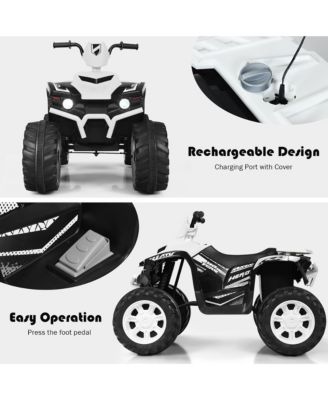 12V Kids 4-Wheeler ATV Quad Ride On Car w/ LED Lights Music USB