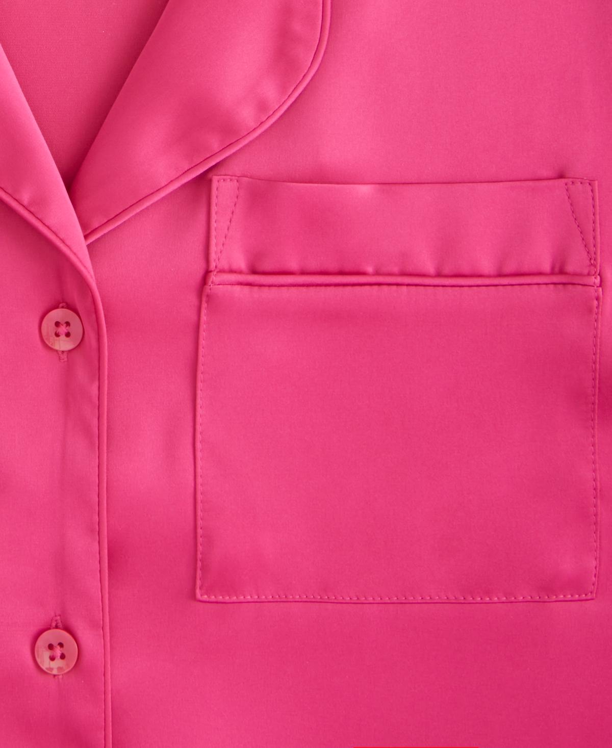 Inc International Concepts I.n.c International Concepts Women's Stretch Satin Short-sleeve Pajama Set, Exclusively At Macy's In Pink