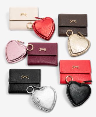 Boxed Maddynn Wallet & Heart Bag Charm Pouch Set, Macy's Exclusive