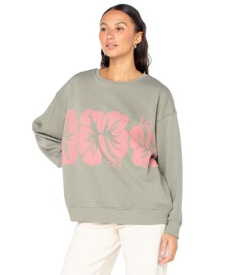 Roxy - Juniors' Morning Hike Graphic Crewneck Sweatshirt