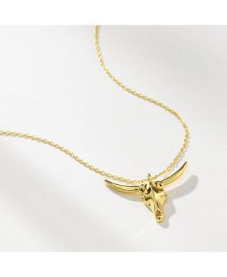 14K Gold-Plated Fighter Necklace, 20"-23"