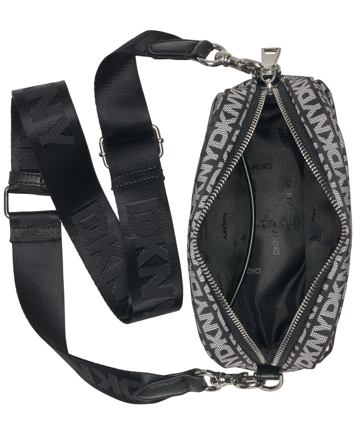 Dkny Jenny Small Logo Camera Bag In Black