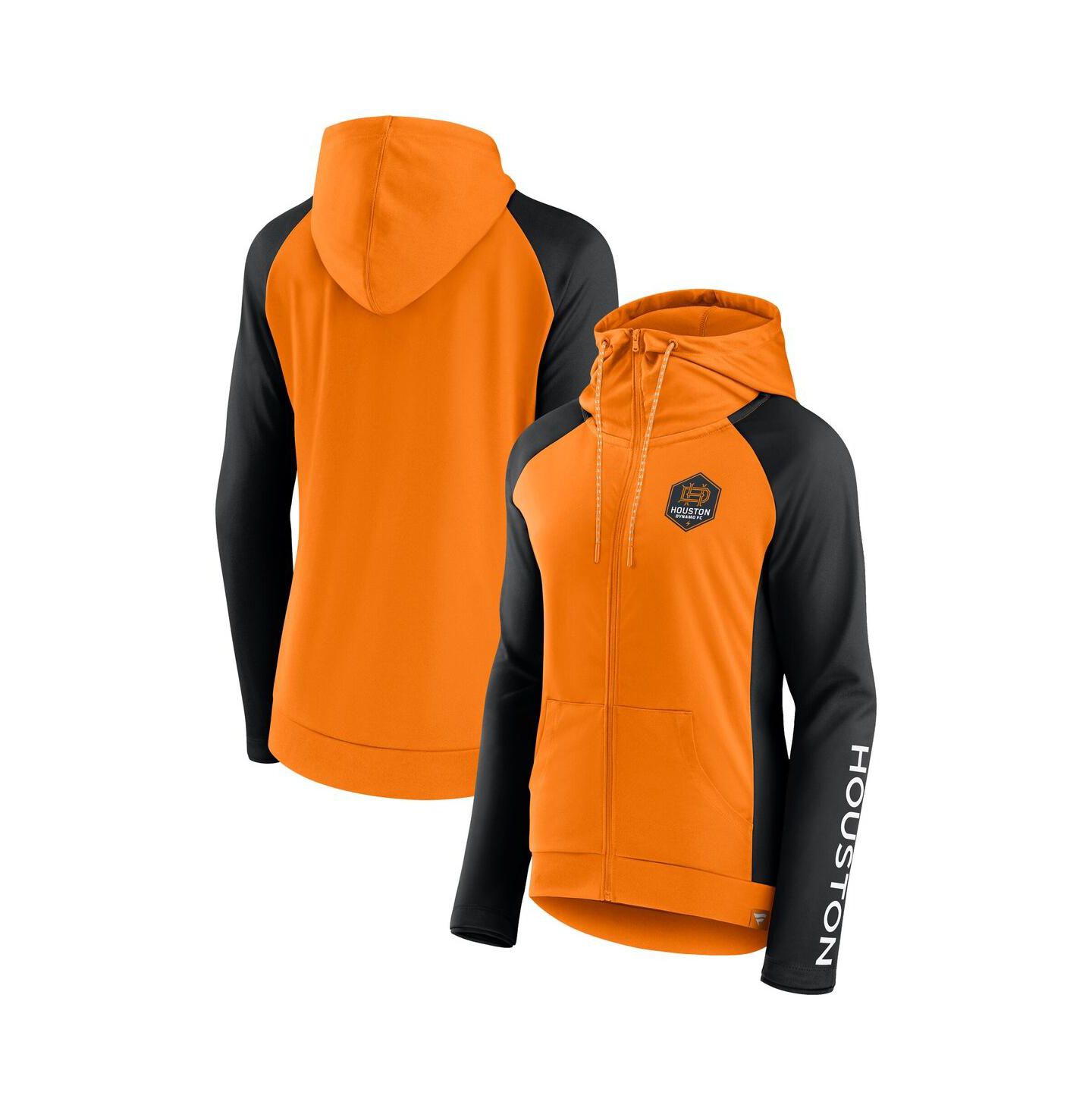 Женская куртка Fanatics Tennessee Orange Houston Dynamo FC Interlock Lightweight Full-Zip — фото 1