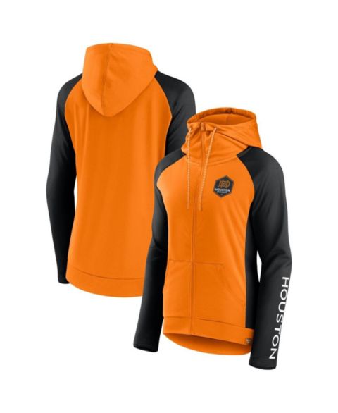 Женские куртки Fanatics Women's Tennessee Orange Houston Dynamo FC Interlock Lightweight Full-Zip Jacket
