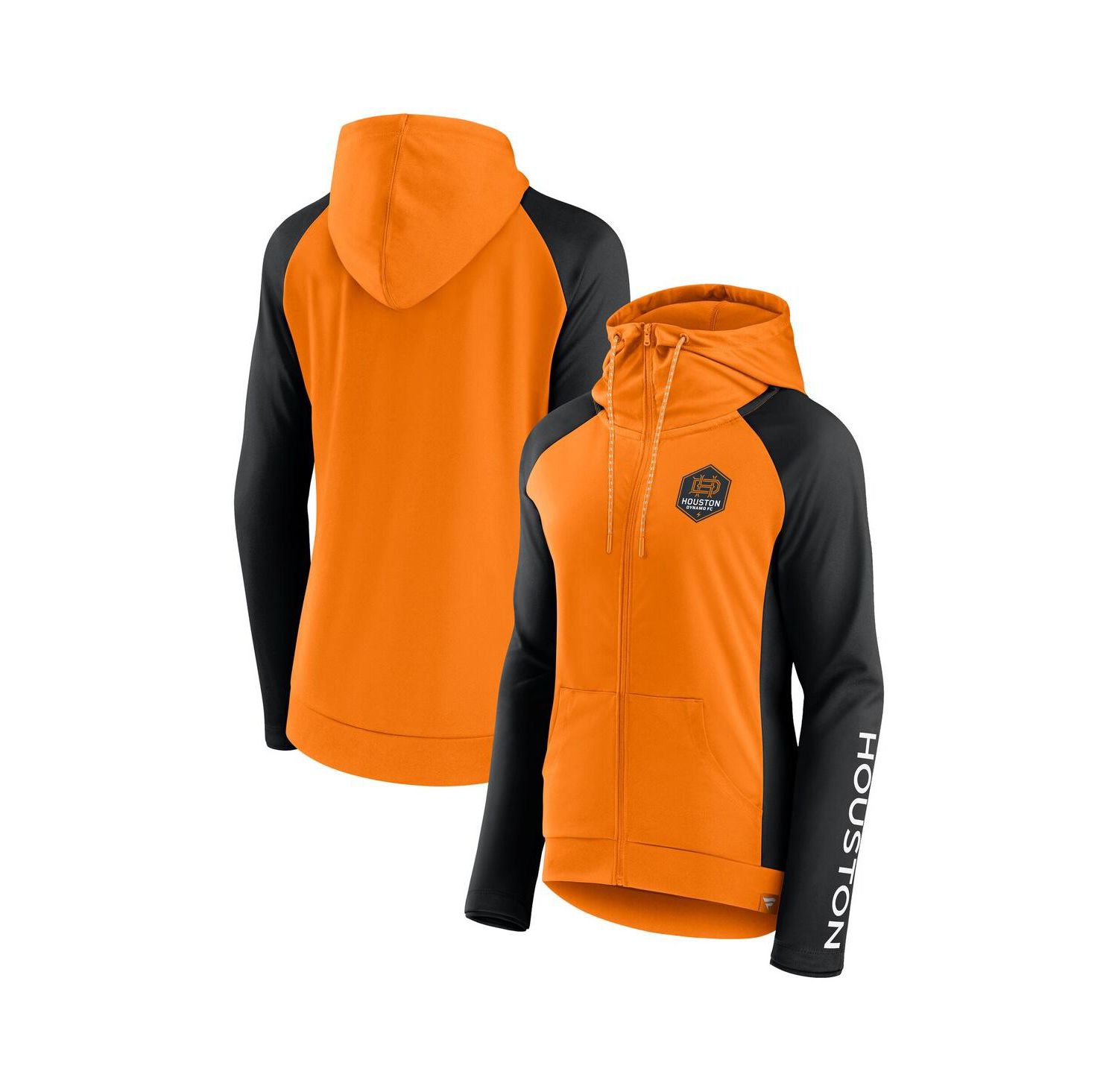 Women's Tennessee Orange Houston Dynamo FC Interlock Lightweight Full-Zip Jacket