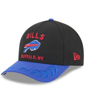New Era - Big Boys and Girls Black/Royal Buffalo Bills 2025 NFL Draft 9FORTY A-Frame M-Crown Adjustable Hat