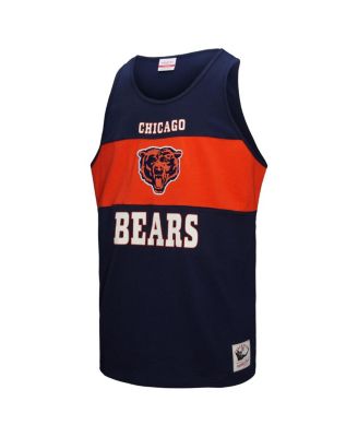 Men's Navy Chicago Bears Retro Color Block Tank Top