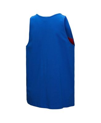 Men's Royal New York Giants Retro Color Block Tank Top