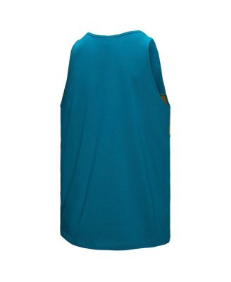 Men's Teal Jacksonville Jaguars Retro Color Block Tank Top