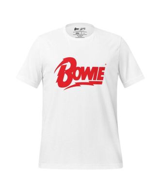 Section 119 - Men's and Women's White David Bowie Logo T-Shirt