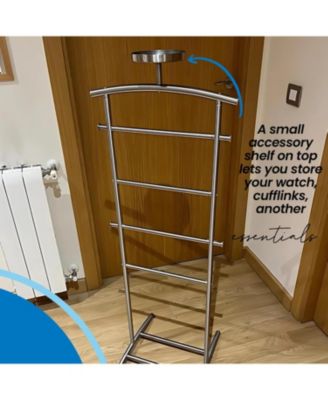 Metal Freestanding Hall Tree Coat Rack Stand for Bedroom, Hallway, Entrance, Office, for Hats, Coats, Scarves, Handbags