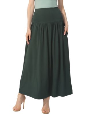 Women's Tiered Pull On Maxi Skirt