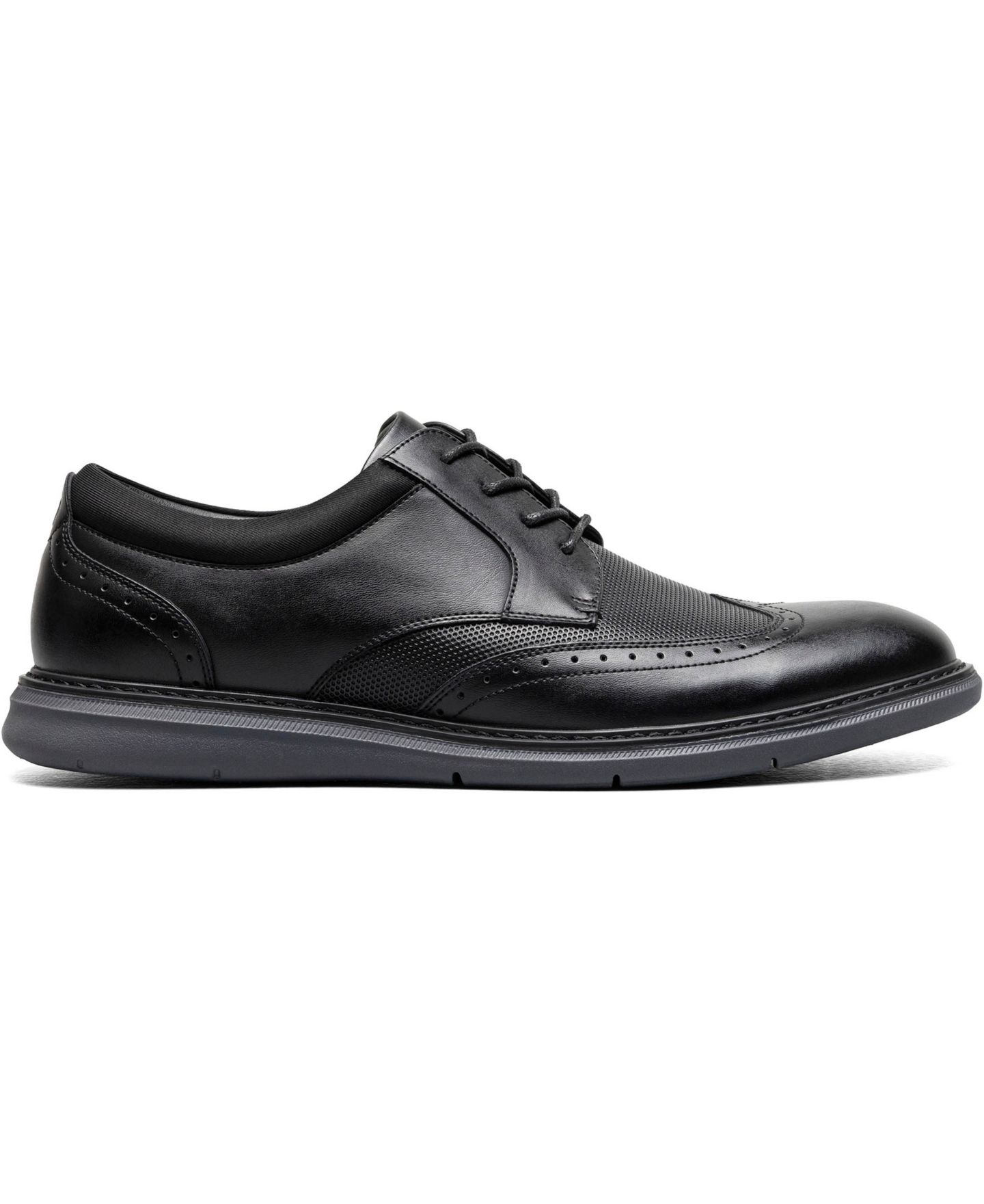 Мужские туфли Nunn Bush Chase Wingtip Oxfords, цвет: Чёрный — фото 5