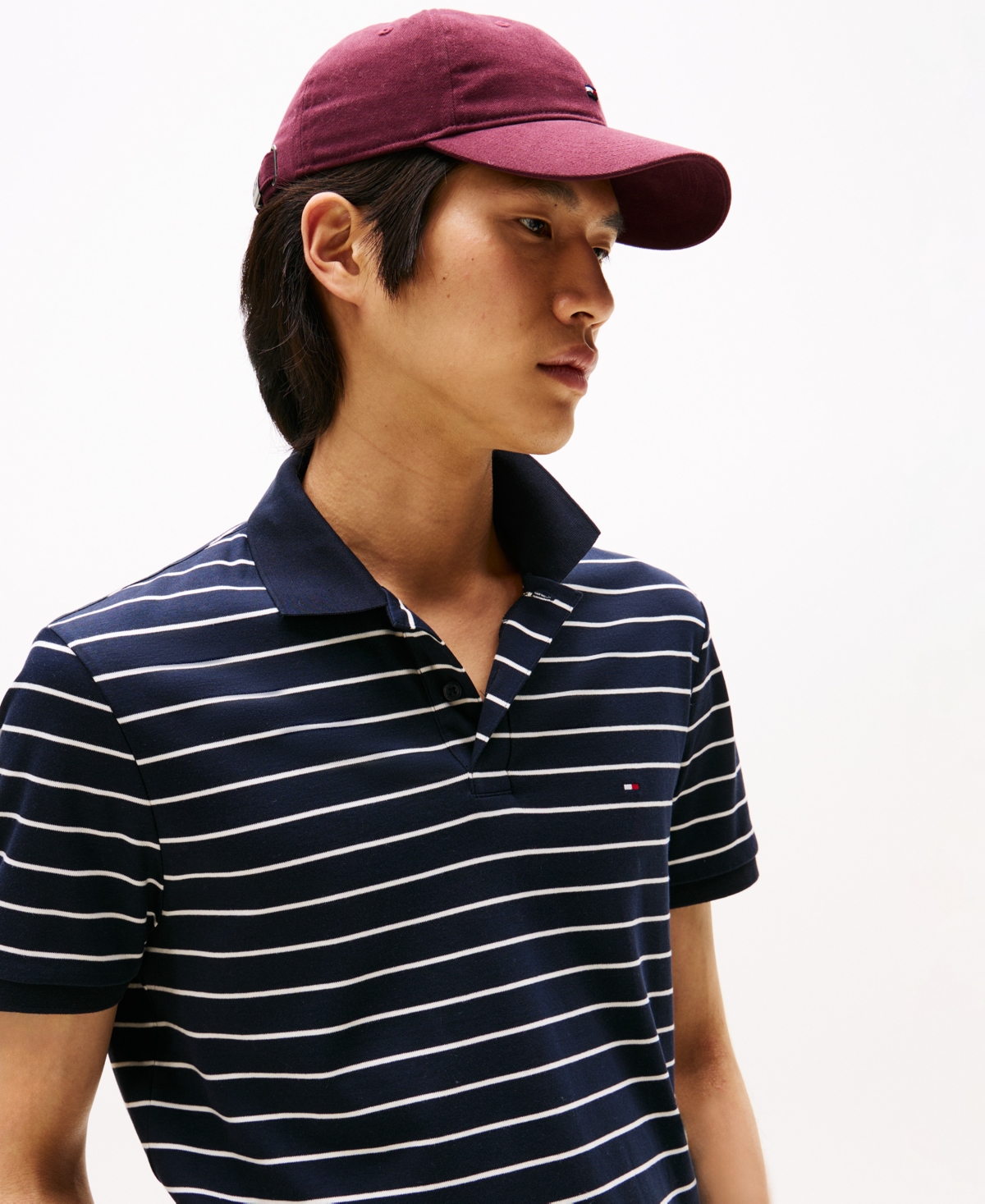 Tommy Hilfiger Liquid Cotton Regular Fit Mens Polo In Blue