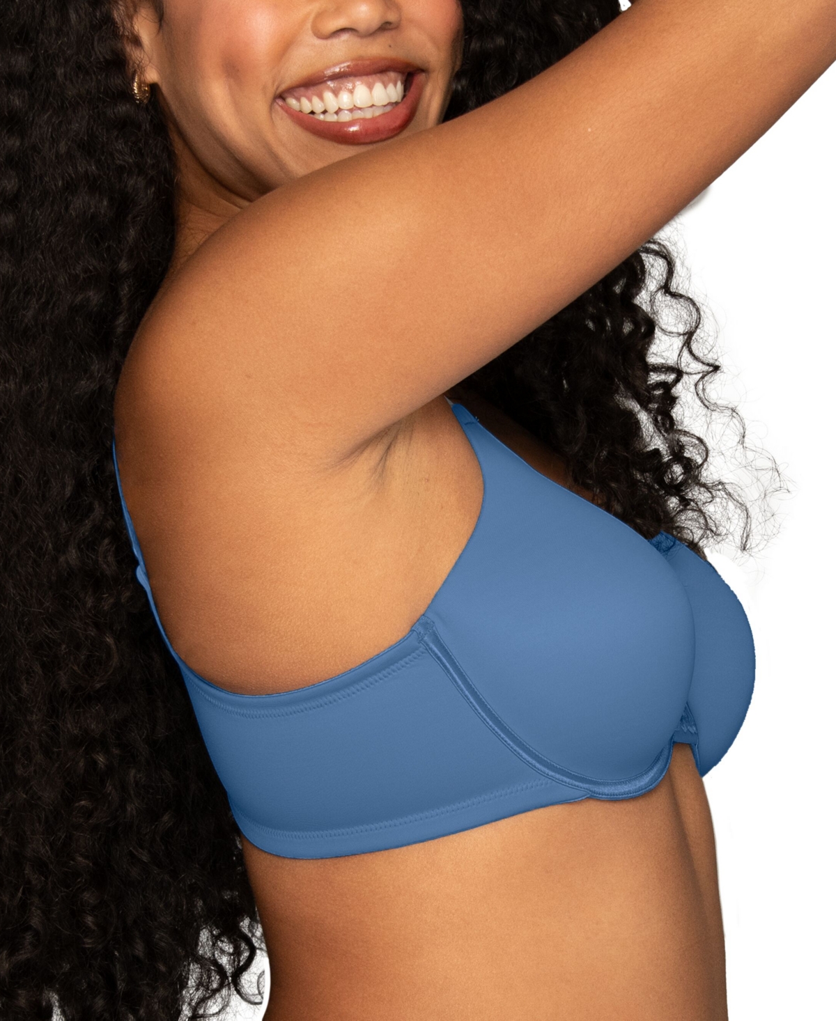Vanity Fair Lingerie Vanity Fair Beauty Back Smoothing Full-figure Contour Bra 76380 In Blue