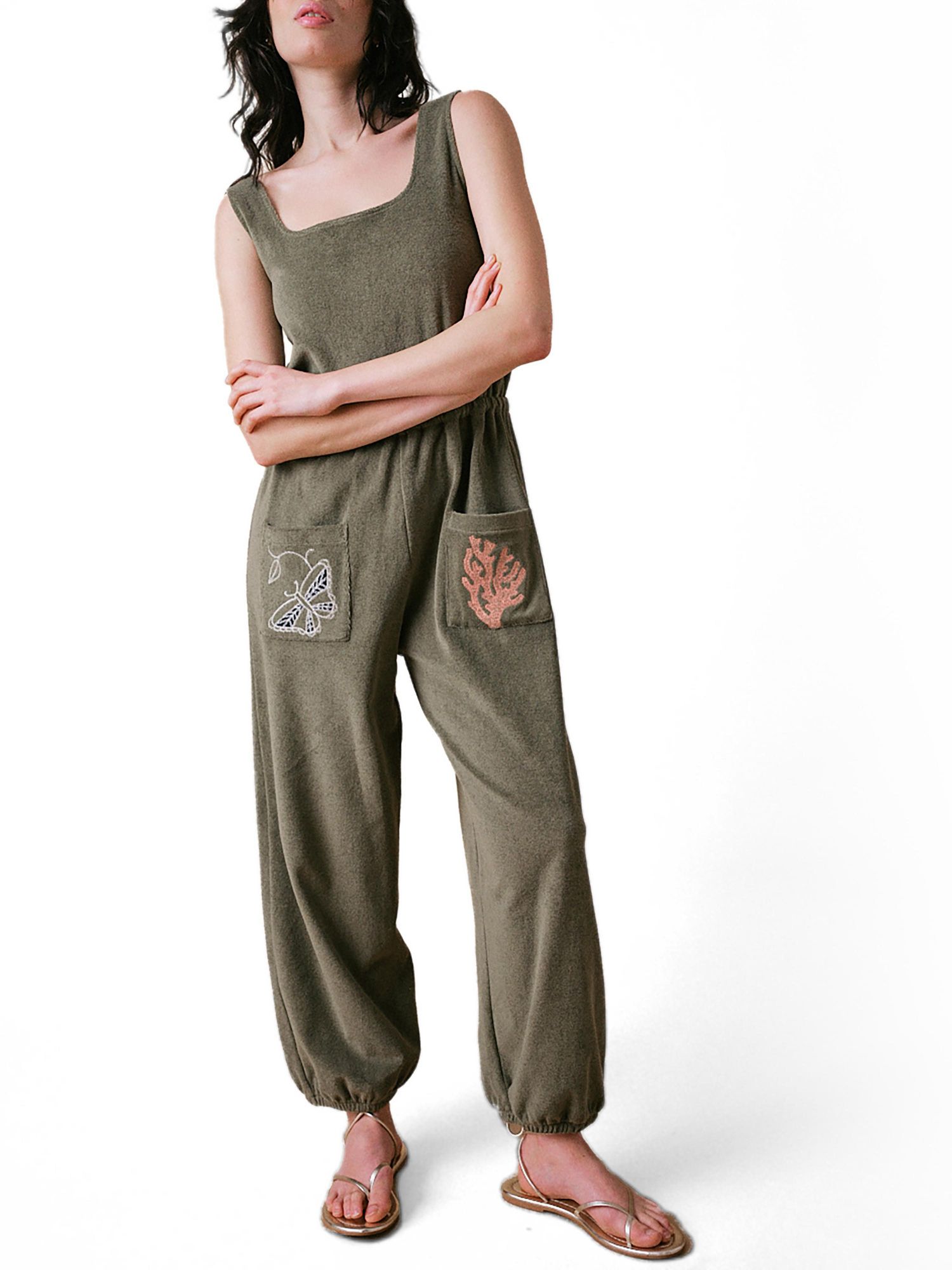 Women's Sea Coral Terry Jumpsuit