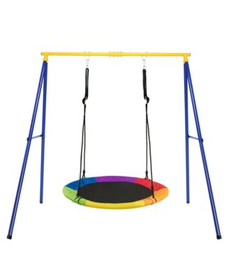 Extra Large Heavy Duty A-Frame Steel Swing Stand All-Steel Metal Swing Frame