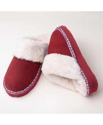 Women's Cerise Plush Slippers