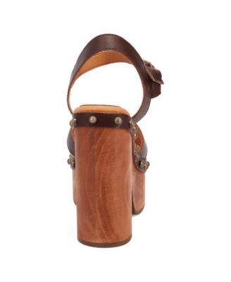 Women's Lotus Wooden Sandal