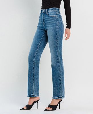 Women's High Rise Straight Jeans