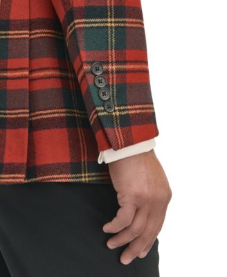 Brooks Brothers Men's Classic-Fit Wool-Blend Plaid Sport Coat