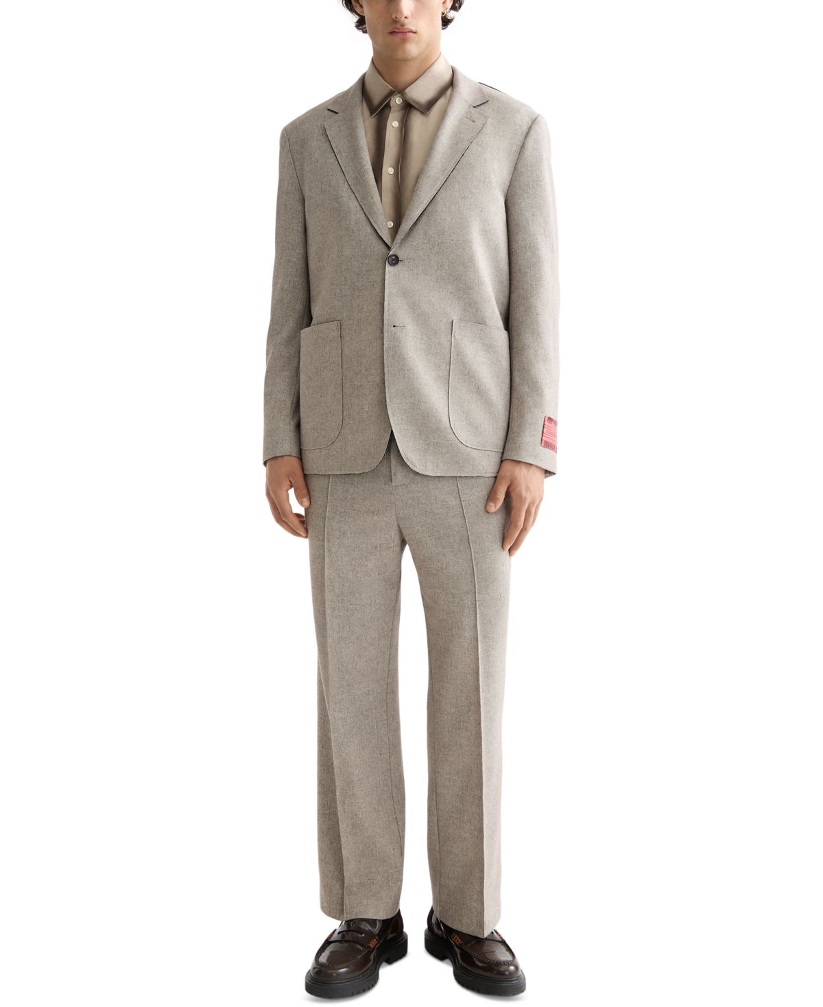 Scotch & Soda Men's Relaxed Fit Straight Leg Melange Joggers