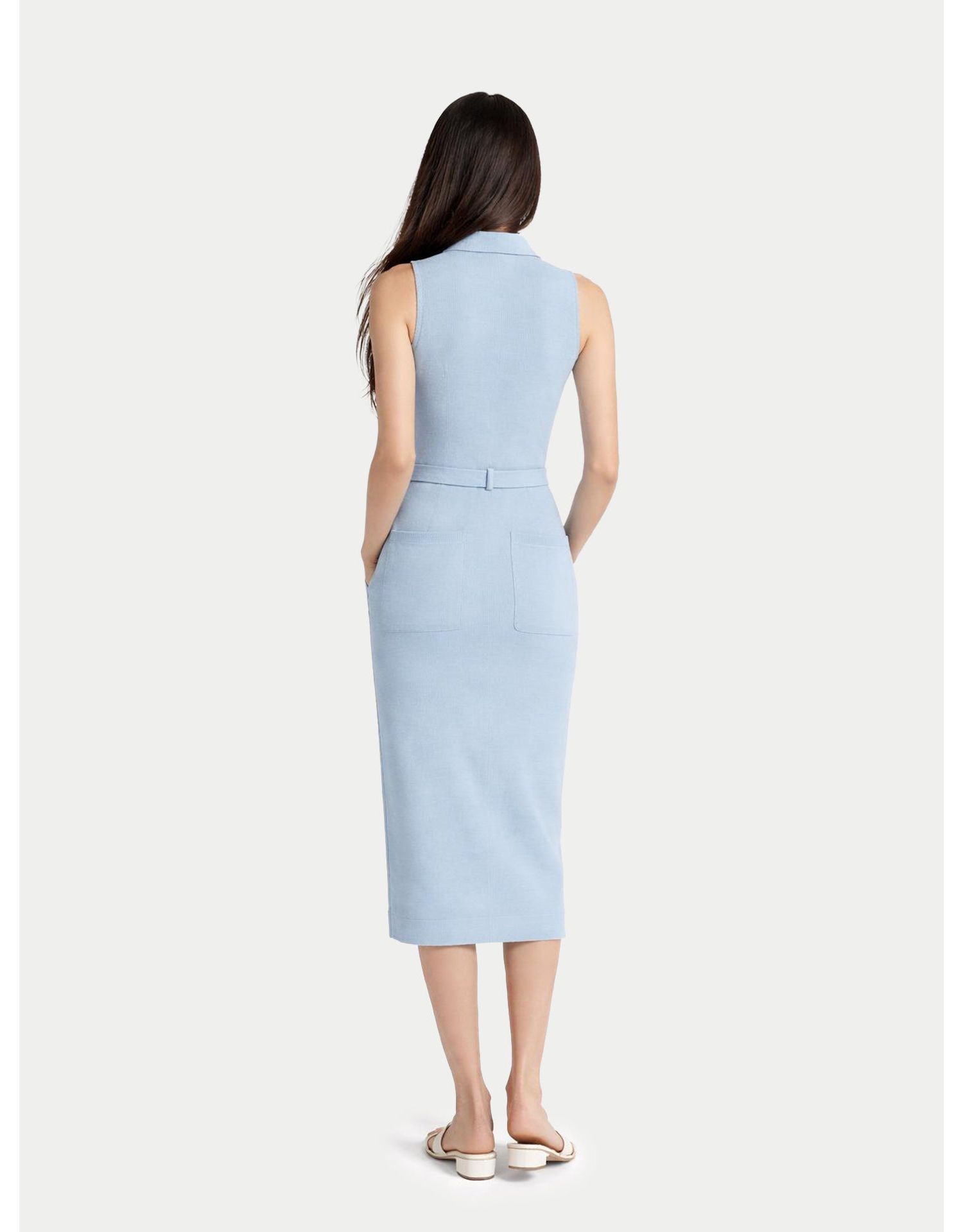 Women's Sleeveless Silk Cashmere Polo Dress