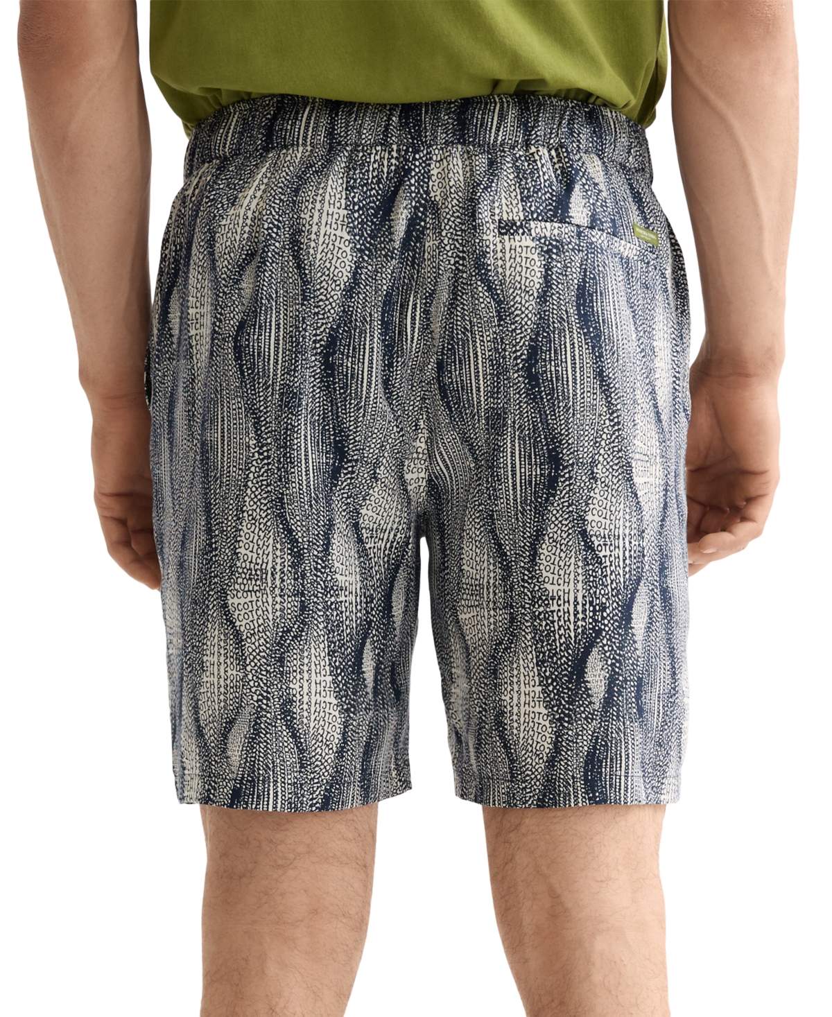 Scotch & Soda Men's Relaxed Fit Marble Print 7.5" Bermuda Shorts In Gray